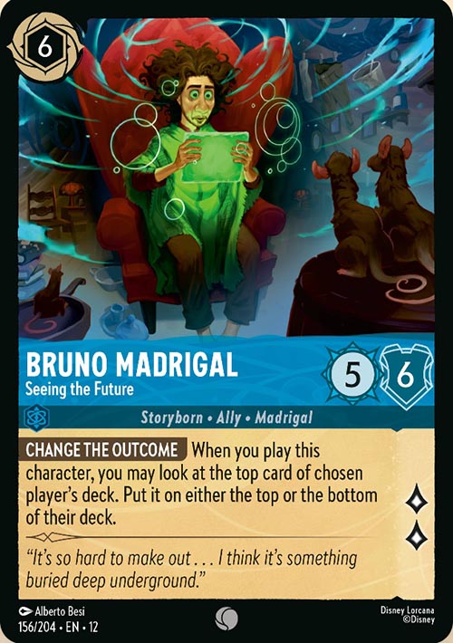 Disney Lorcana TCG: Bruno Madrigal, Seeing the Future