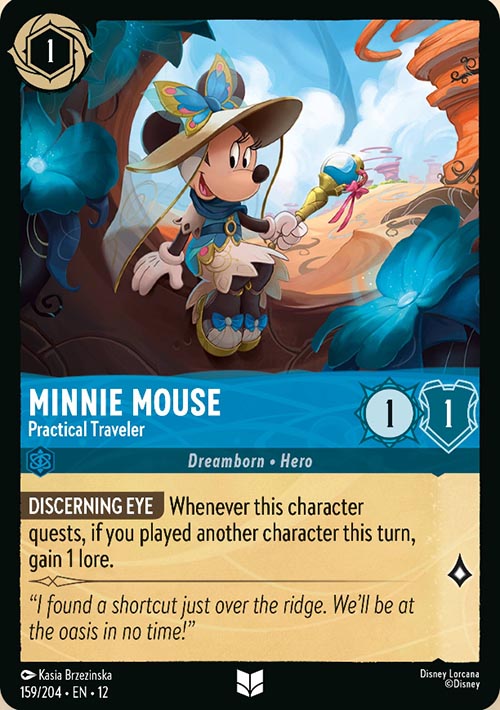 Disney Lorcana TCG: Minnie Mouse, Practical Traveler