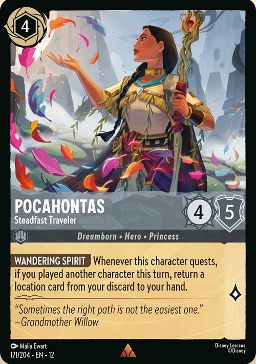 Disney Lorcana TCG: Pocahontas, Steadfast Traveler