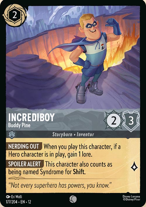 Disney Lorcana TCG: Incrediboy, Buddy Pine