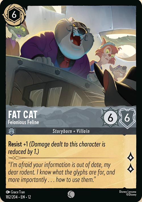 Disney Lorcana TCG: Fat Cat, Felonious Feline