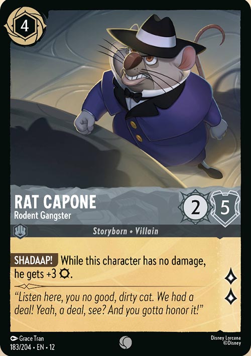 Disney Lorcana TCG: Rat Capone, Rodent Gangster