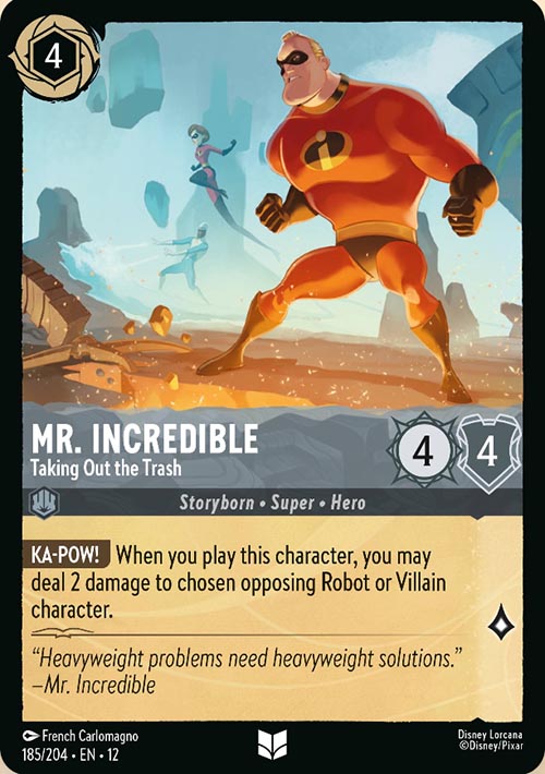 Disney Lorcana TCG: Mr. Incredible, Taking Out the Trash