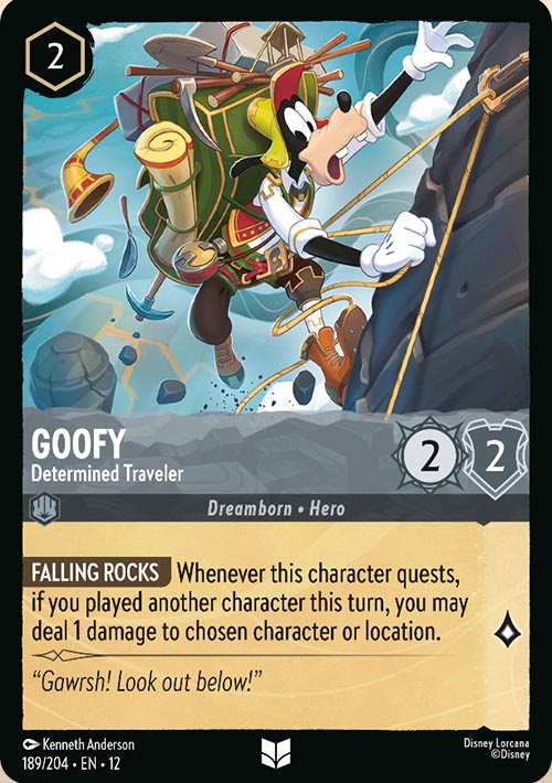 Disney Lorcana TCG: Goofy, Determined Traveler