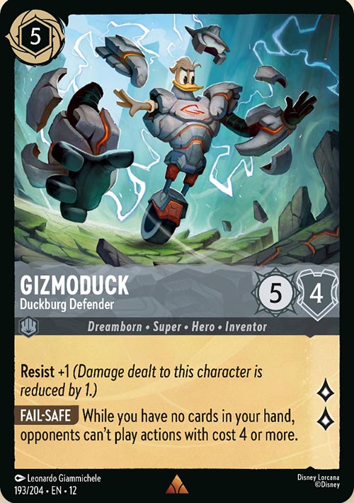 Disney Lorcana TCG: Gizmoduck, Duckburg Defender