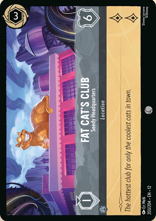 Disney Lorcana TCG: Fat Cat's Club, Seedy Headquarters
