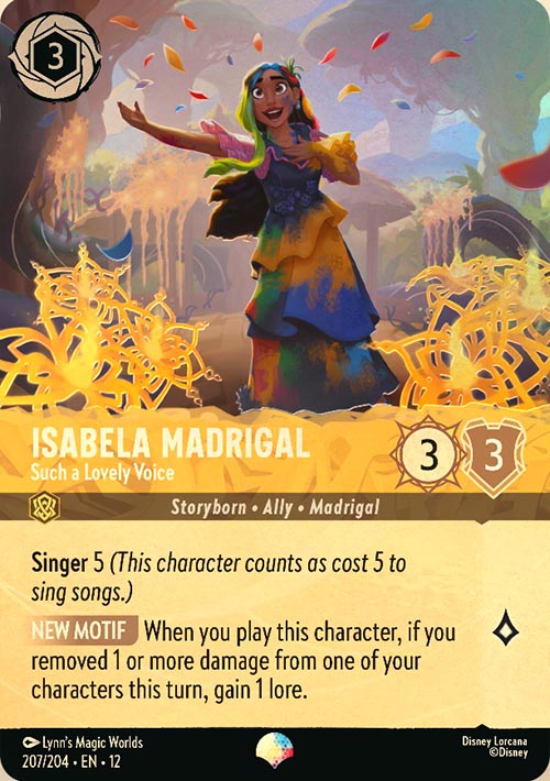 Disney Lorcana TCG: Isabela Madrigal, Such a Lovely Voice