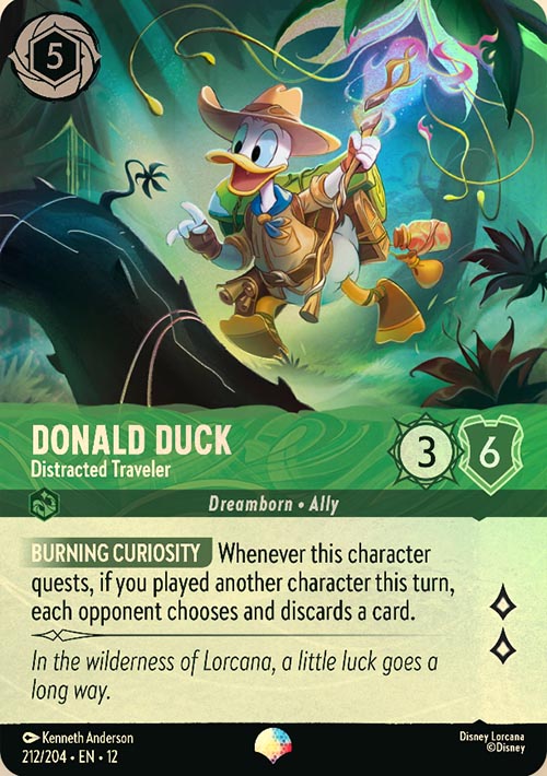 Disney Lorcana TCG: Donald Duck, Distracted Traveler