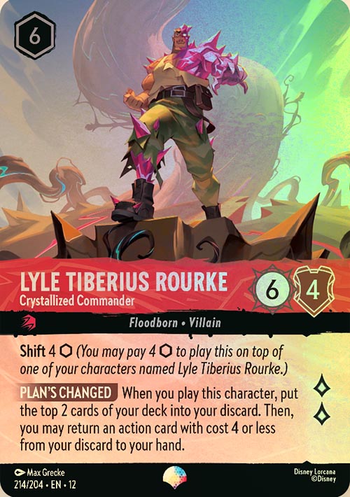 Disney Lorcana TCG: Lyle Tiberius Rourke, Crystallized Commander