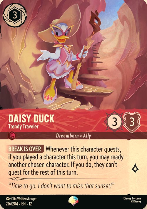 Disney Lorcana TCG: Daisy Duck, Trendy Traveler