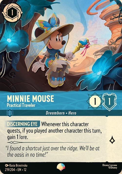 Disney Lorcana TCG: Minnie Mouse, Practical Traveler