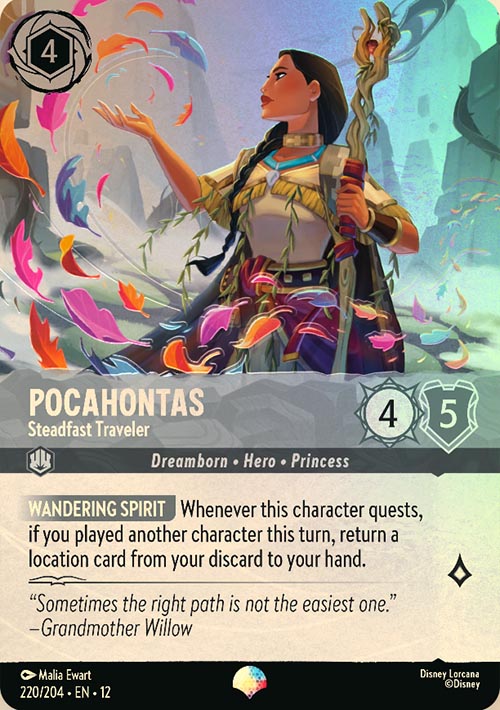 Disney Lorcana TCG: Pocahontas, Steadfast Traveler