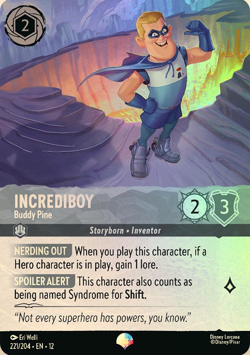 Disney Lorcana TCG: Incrediboy, Buddy Pine