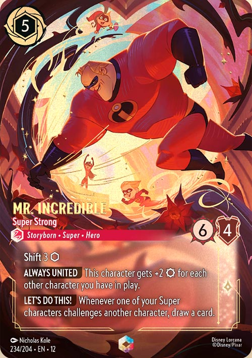 Disney Lorcana TCG: Mr. Incredible, Super Strong