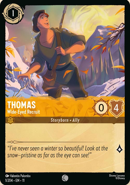 Disney Lorcana TCG: Thomas, Wide-Eyed Recruit