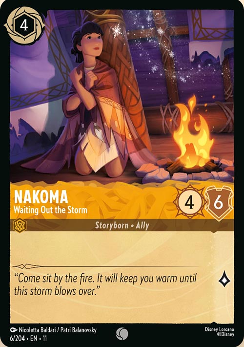 Disney Lorcana TCG: Nakoma, Waiting Out the Storm