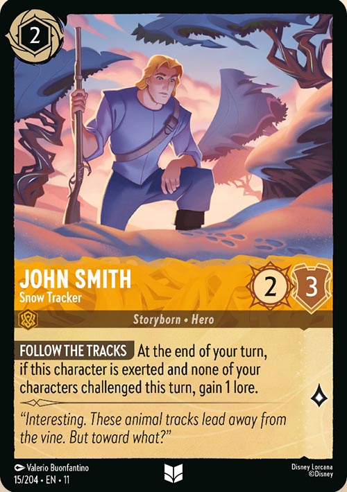 Disney Lorcana TCG: John Smith, Snow Tracker