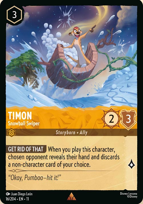 Disney Lorcana TCG: Timon, Snowball Swiper
