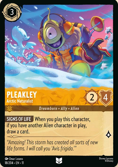 Disney Lorcana TCG: Pleakley, Artic Naturalist