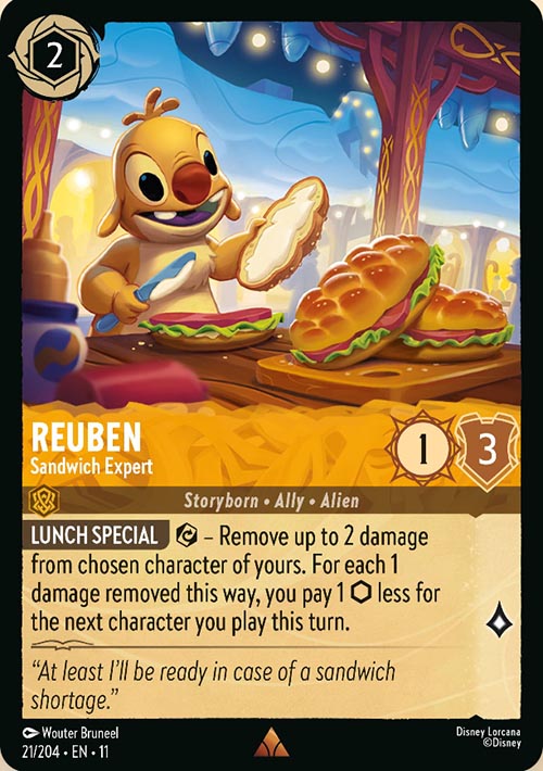 Disney Lorcana TCG: Reuben, Sandwich Expert