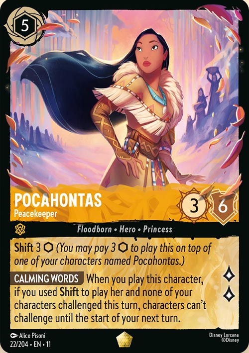 Disney Lorcana TCG: Pocahontas, Peacekeeper