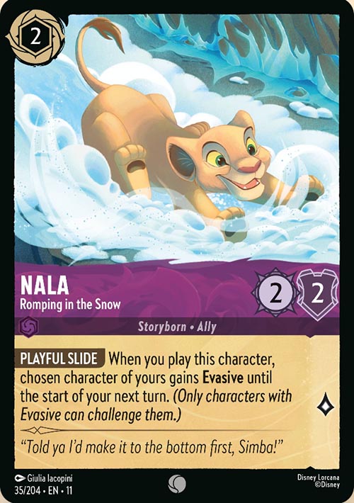 Disney Lorcana TCG: Nala, Romping in the Snow