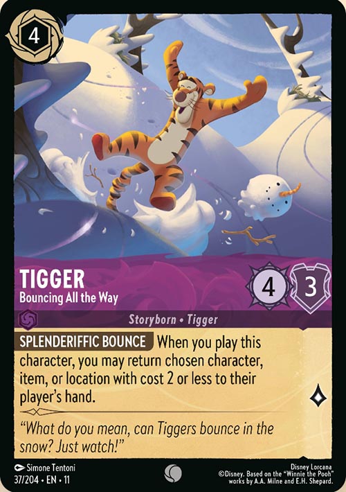 Disney Lorcana TCG: Tigger, Bouncing All the Way