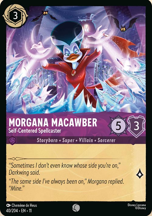 Disney Lorcana TCG: Morgana Macawber, Self-Centered Spellcaster