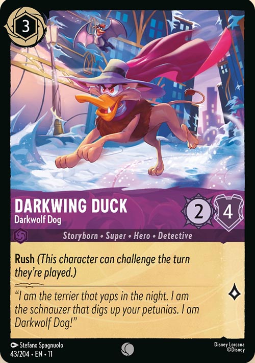 Disney Lorcana TCG: Darkwing Duck, Darkwolf Dog