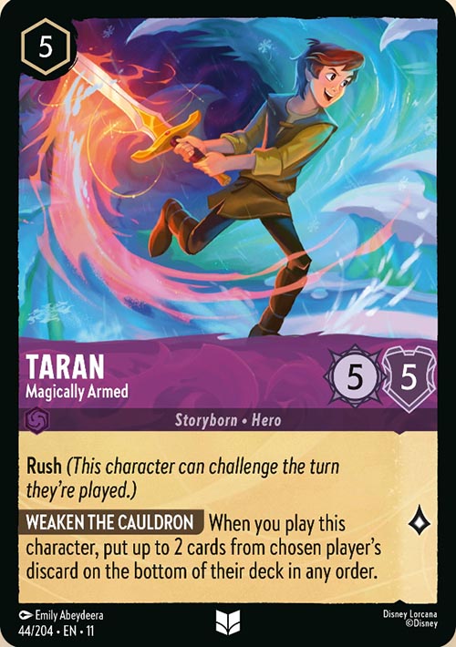 Disney Lorcana TCG: Taran, Magically Armed