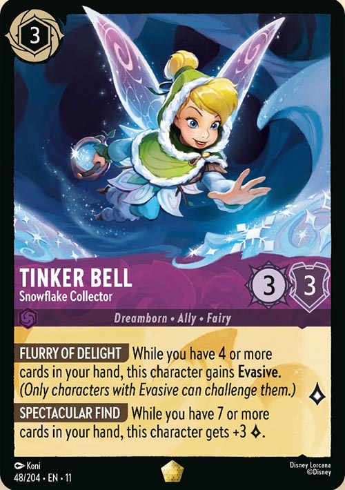 Disney Lorcana TCG: Tinker Bell, Snowflake Collector