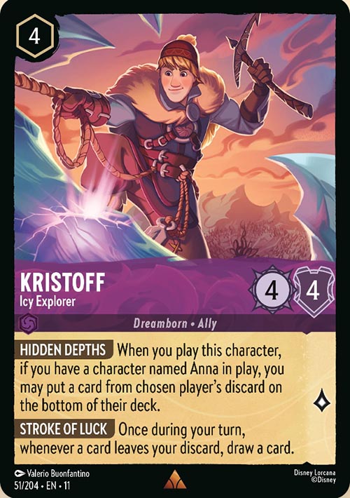 Disney Lorcana TCG: Kristoff, Icy Explorer