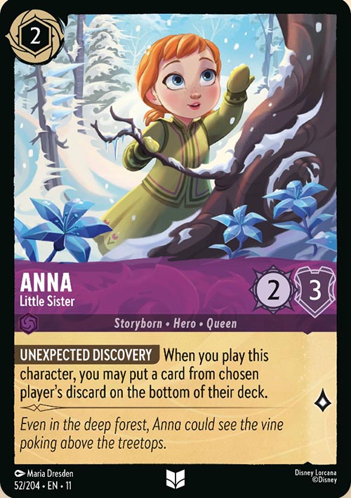 Disney Lorcana TCG: Anna,Little Sister