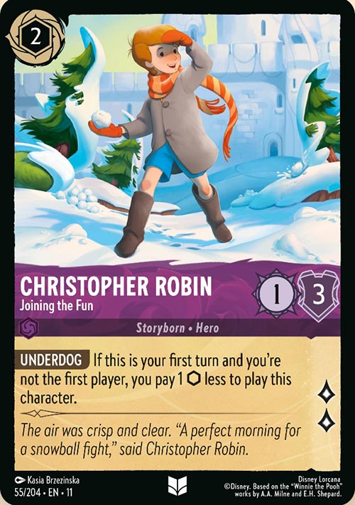 Disney Lorcana TCG: Christopher Robin, Joining the Fun