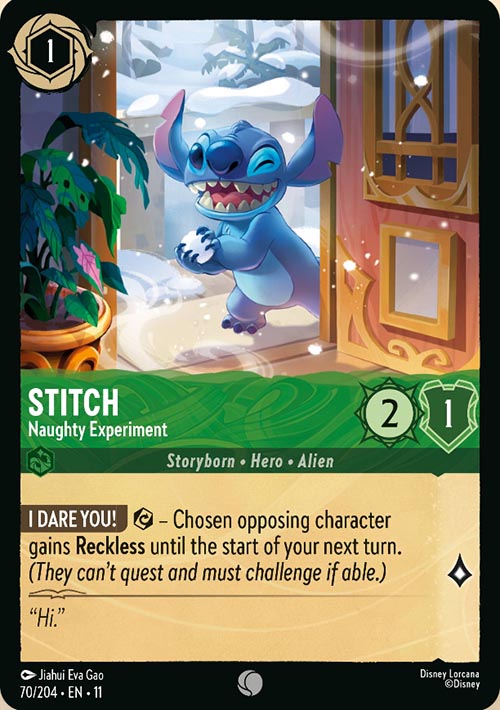Disney Lorcana TCG: Stitch, Naughty Experiment