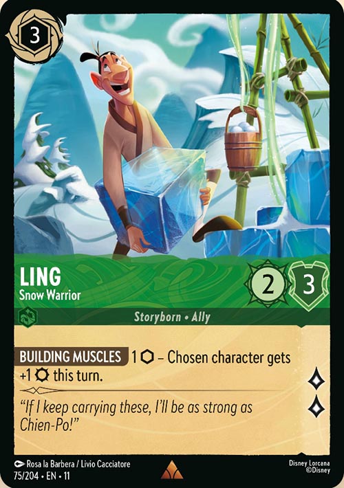 Disney Lorcana TCG: Ling, Snow Warrior