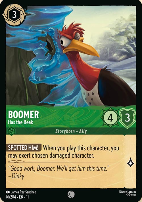 Disney Lorcana TCG: Boomer, Has the Beak