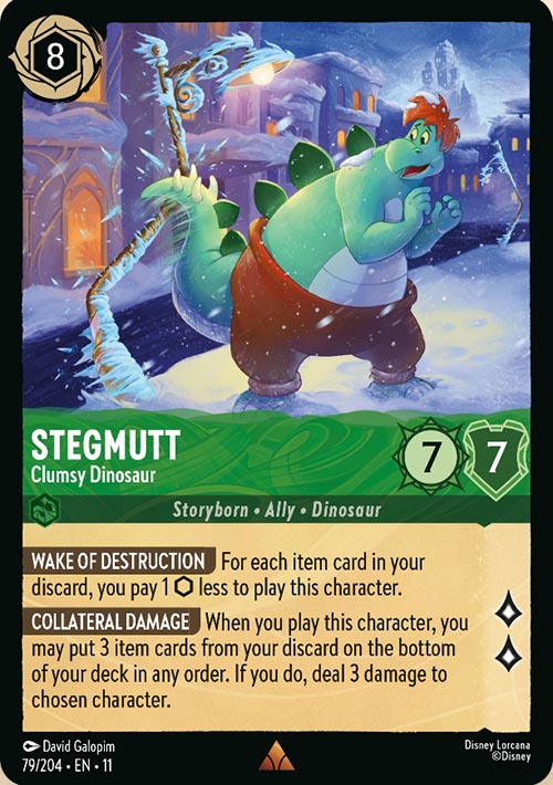 Disney Lorcana TCG: Stegmutt, Clumsy Dinosaur