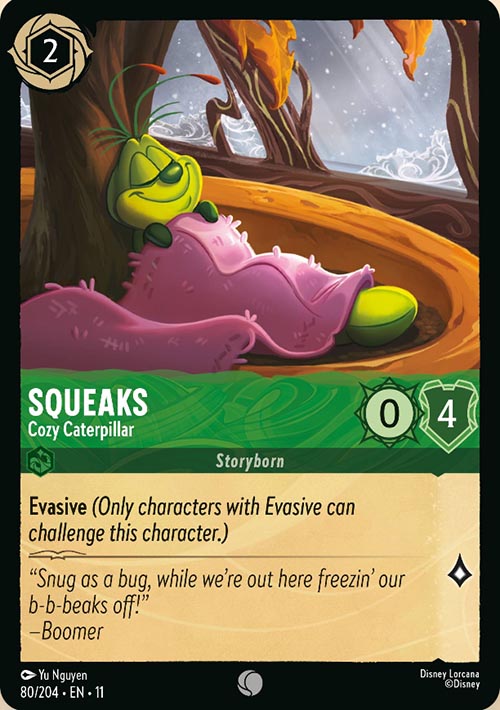 Disney Lorcana TCG: Squeks, Cozy Caterpillar