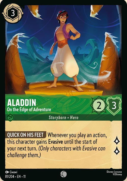 Disney Lorcana TCG: Aladdin, On the Edge of Adventure