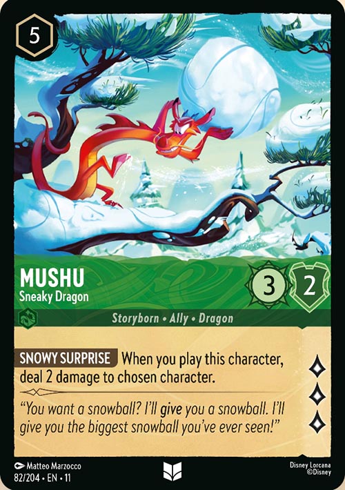 Disney Lorcana TCG: Mushu, Sneaky Dragon