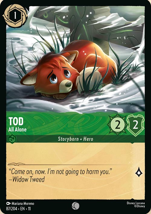Disney Lorcana TCG: Tod, All Alone