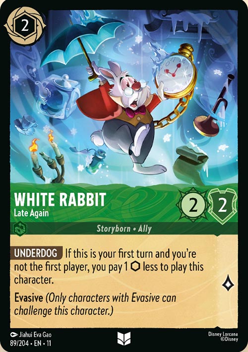 Disney Lorcana TCG: White Rabbit, Late Again