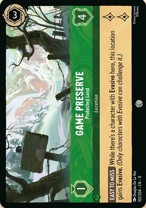 Disney Lorcana TCG: Game Preserve, Protected Land