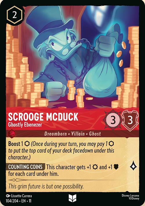 Disney Lorcana TCG: Scrooge McDuck, Ghostly Ebenezer