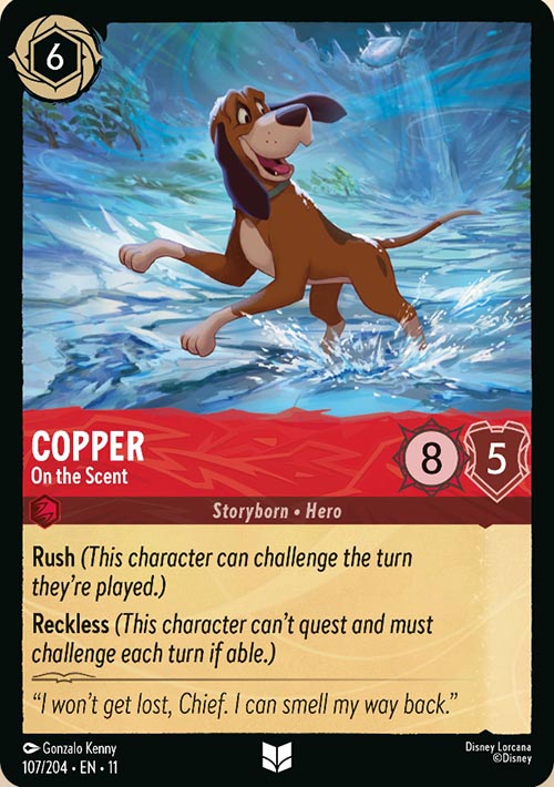Disney Lorcana TCG: Copper, On the Scent