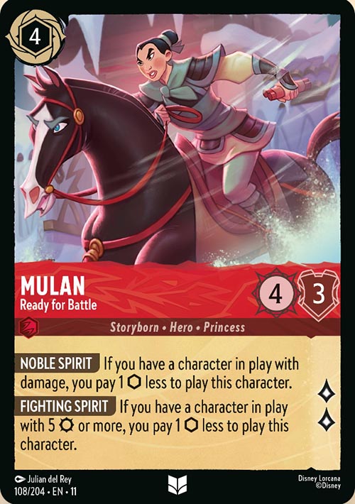 Disney Lorcana TCG: Mulan, Ready for Battle