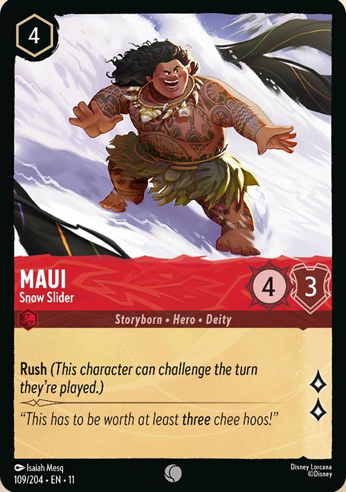 Disney Lorcana TCG: Maui, Snow Slider