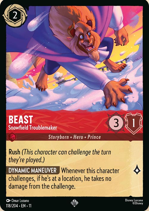 Disney Lorcana TCG: Beast, Snowfield Troublemaker