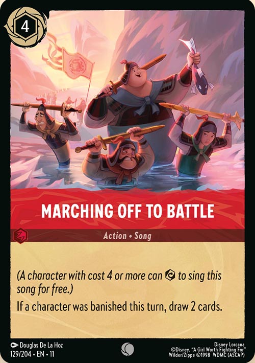 Disney Lorcana TCG: Marching Off To Battle